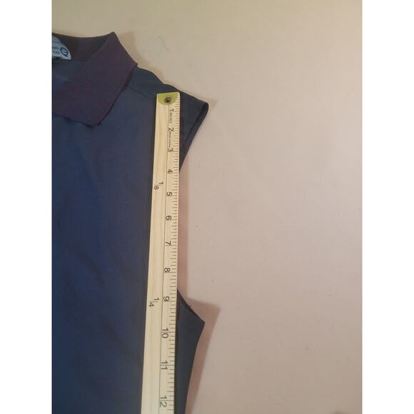 VTG Sunderland of Scotland Golf Vest Men’s L Blue Full Zip Windbreaker EUC - Picture 8 of 11